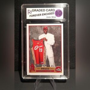 Topps Basketball Card with Red and White Accents